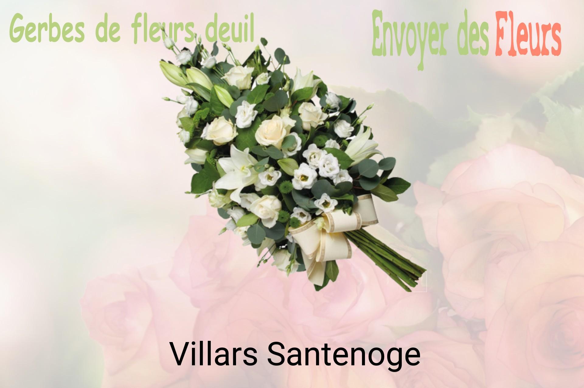 Gerbe de fleurs de deuil livrée à Villars-Santenoge